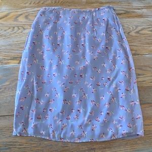 SARAH ARIZONA rayon floral lilac skirt/lined